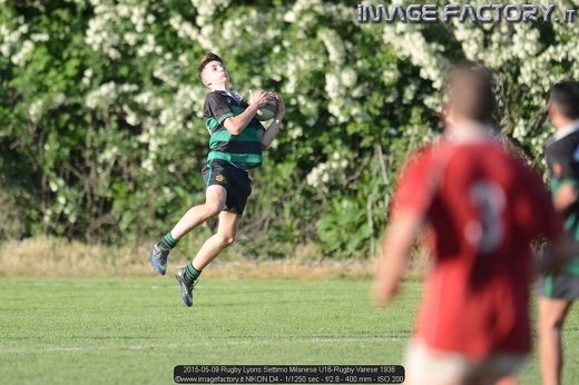2015-05-09 Rugby Lyons Settimo Milanese U16-Rugby Varese 1936
